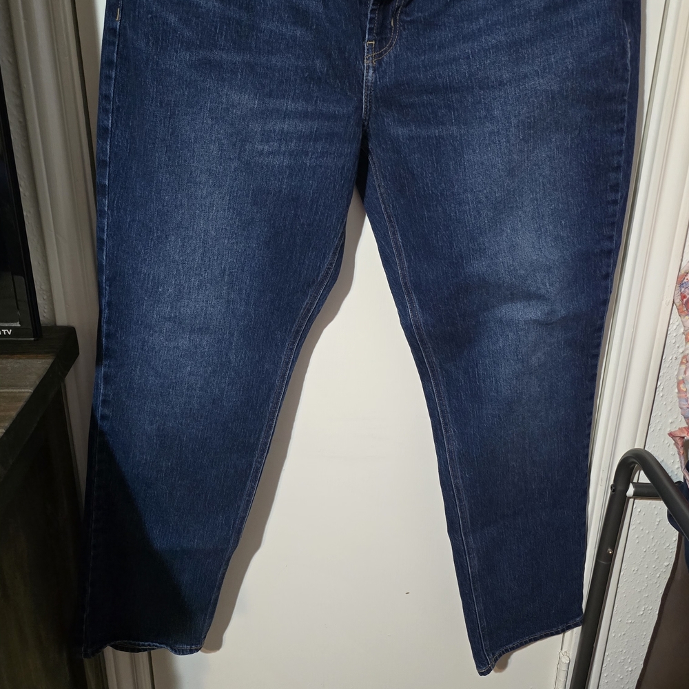 Old Navy Mid-Rise Wow Boyfriend Jeans - Dark Blue